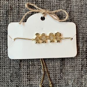 Family Bracelet: 14k gold plated